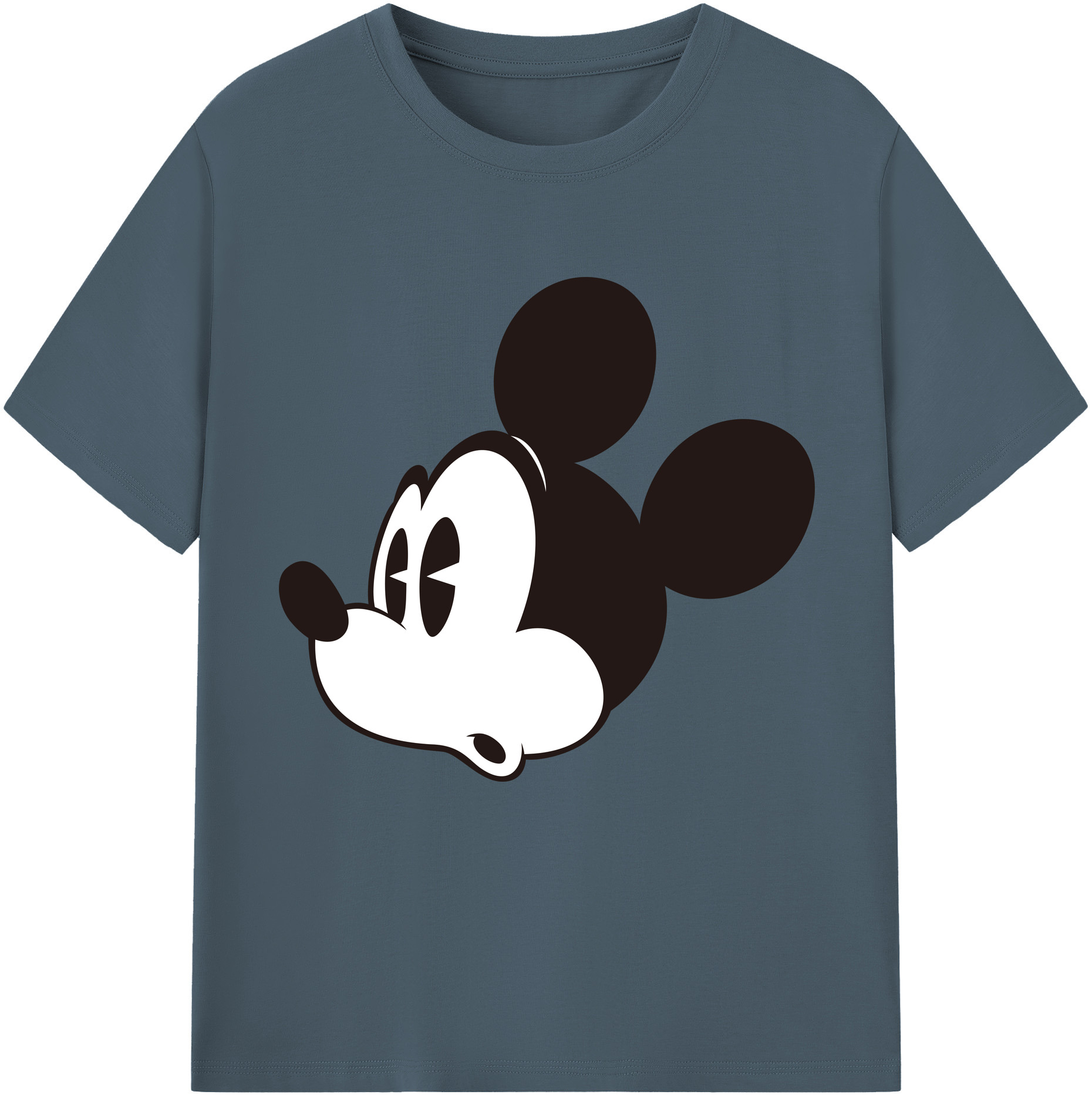 （画像用） ミッキーマウス Mickey Mouse 綿100％半袖Tシャツ（フロントプリント）